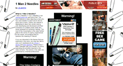 Desktop Screenshot of 1man2needles.com